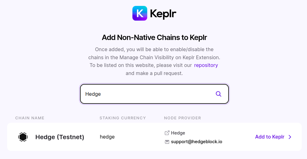 Add to Keplr