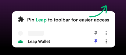 Add leap to toolbar